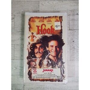 NEW "Hook" VHS 1992 Movie Robin Williams Clamshell Case Hype Rebate Sticker